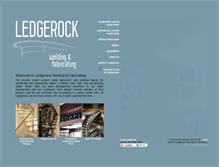 Tablet Screenshot of ledgerockfab.com